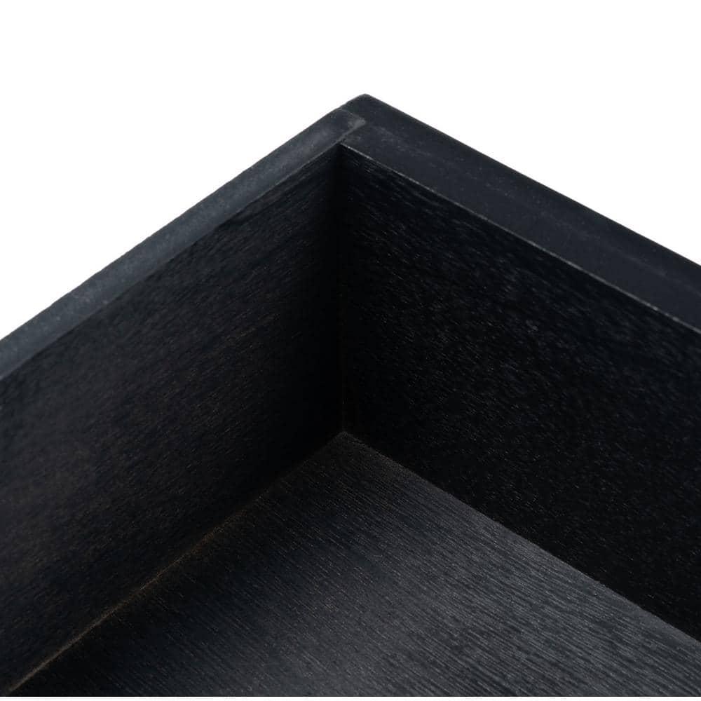 Tate 1 Drawer Accent Table - Black - Safavieh.