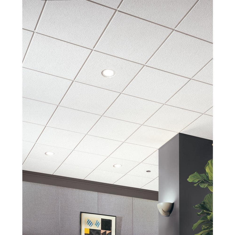 Cirrus Angled Tegular 15/16 2 ft. x 2 ft. Drop-in Mineral Fiber Ceiling Tile