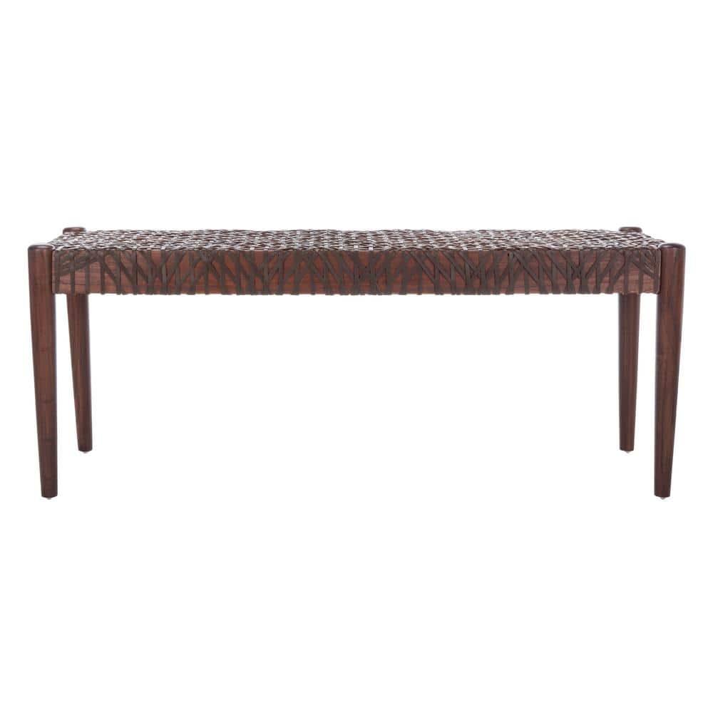 Kazbah 47" Genuine Leather Bench