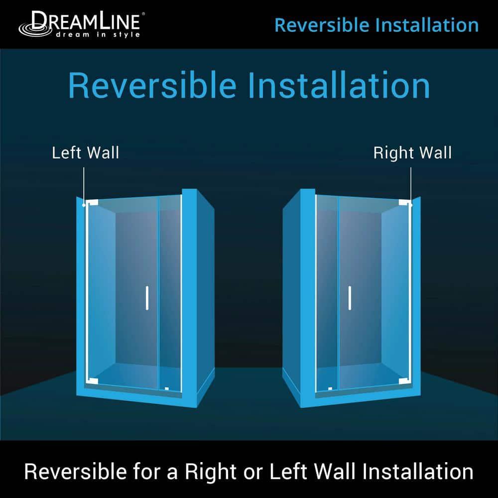 Elegance-LS 34.5" W x 72" H Pivot Frameless Shower Door with ClearMax™ Technology