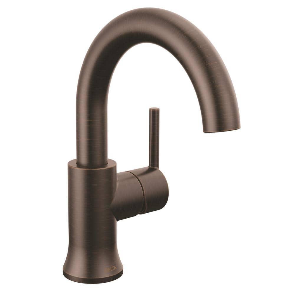 Trinsic Single Hole Bathroom Faucet with Drain Assembly, Single Handle Bathroom Sink Faucet