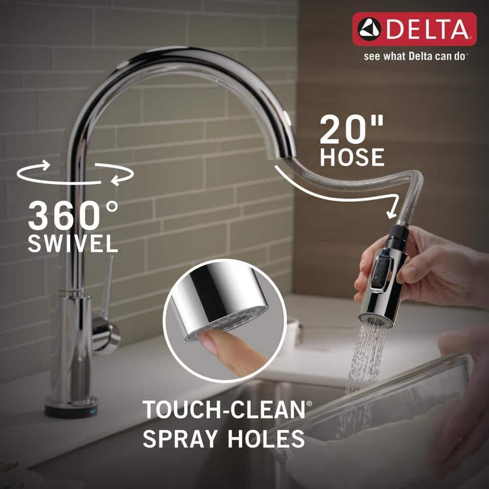 Trinsic Pull Down Sprayer Touch and Voice Control Kitchen Sink Faucet, Touch Control Kitchen Faucet