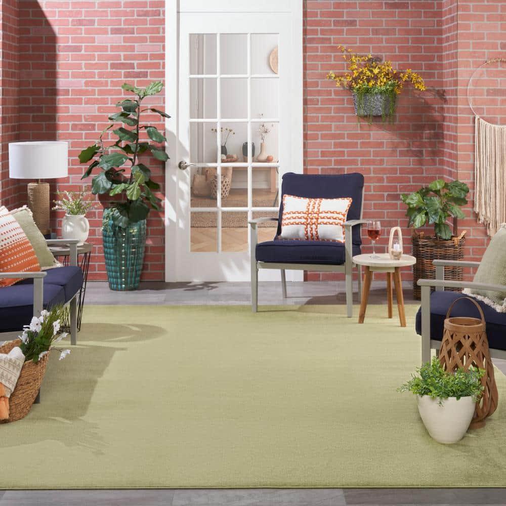 Nourison Nourison Essentials NRE01 Indoor/outdoor Area Rug - Green 9' x 12'