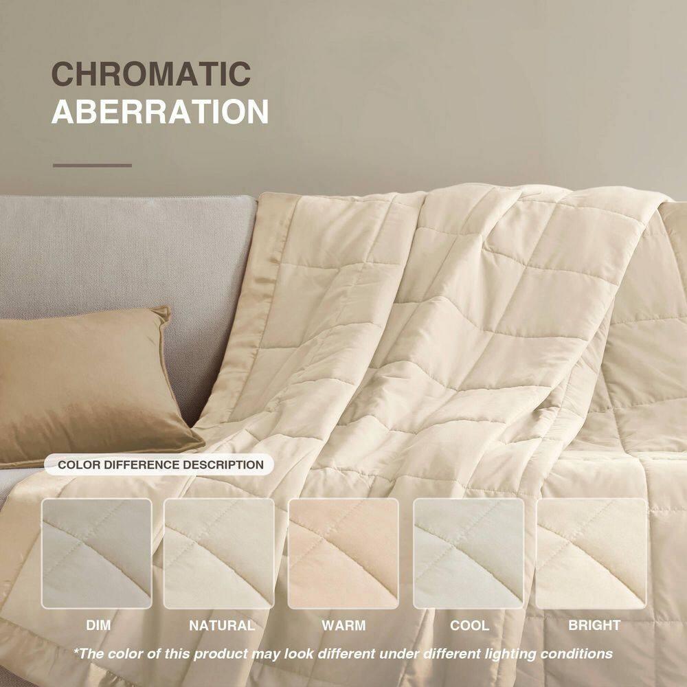Madison Park Lightweight Down Alternative Blanket with Satin Trim