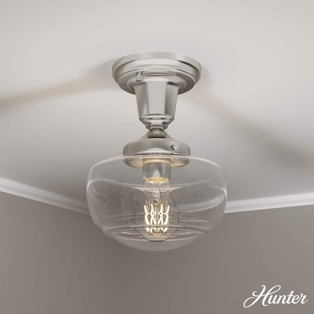 Saddle Creek 1 - Light Single Schoolhouse Pendant with Glass