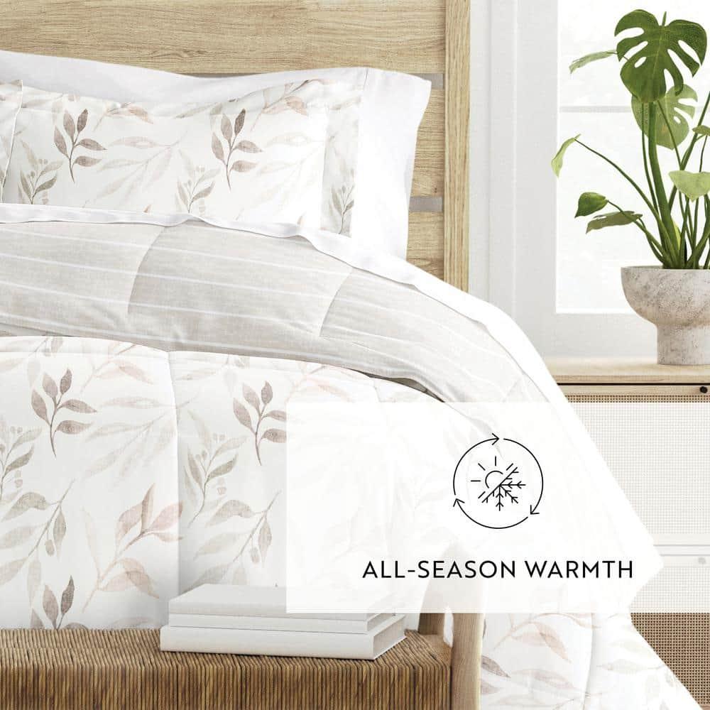 Becky Cameron All Season Down-Alternative Comforter Set in Foliage Stripe