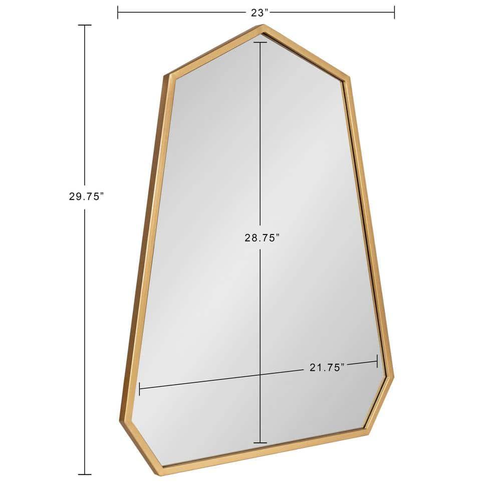 23" x 30" Hammell Framed Wall Mirror Gold - Kate & Laurel All Things Decor