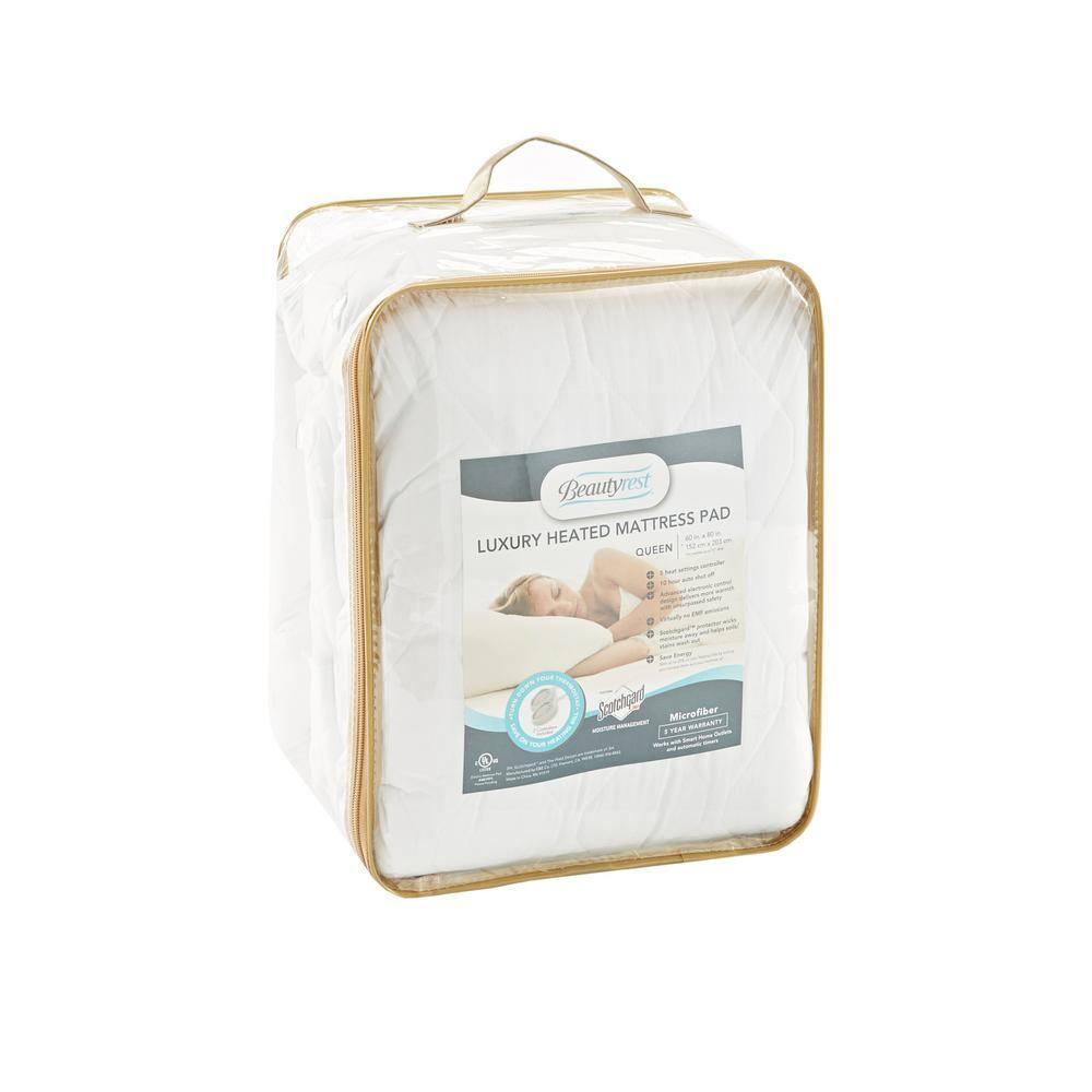Beautyrest Beautyrest Heated Microfiber Mattress Pad with 3M Scotchgard
