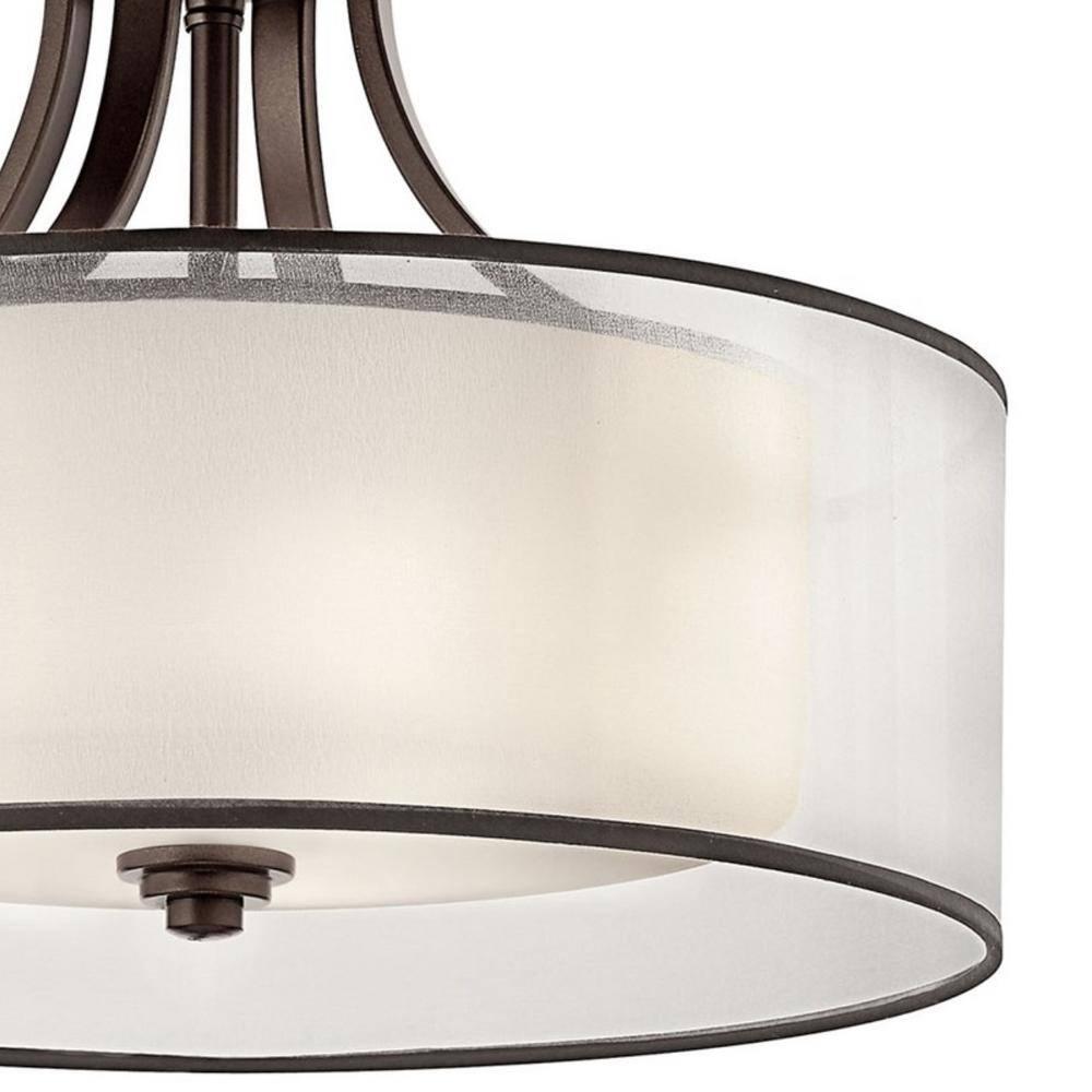 Kichler Lighting Lacey 4 - Light Semi-Flush Mount in  Mission Bronze