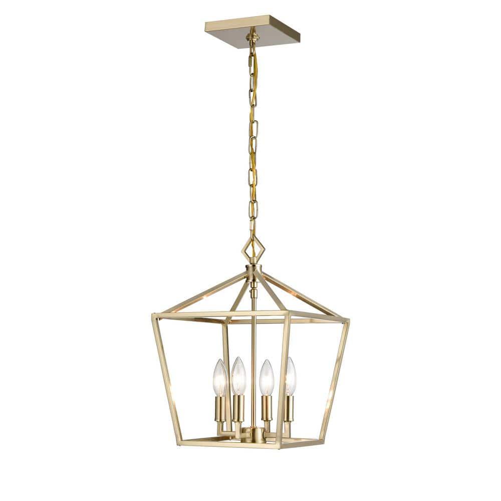 Millennium Lighting Ritner 4 - Light Pendant in  Modern Gold