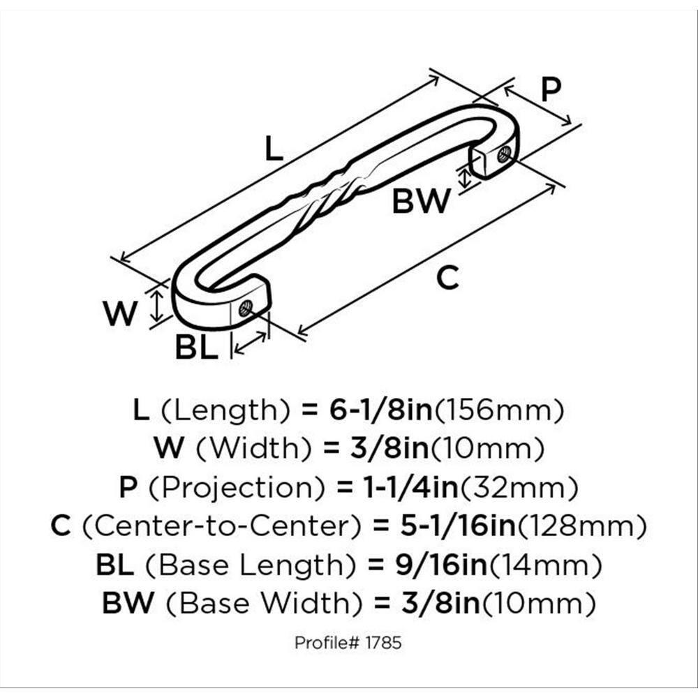 Inspirations 5 1/16" Center to Center Arch Pull