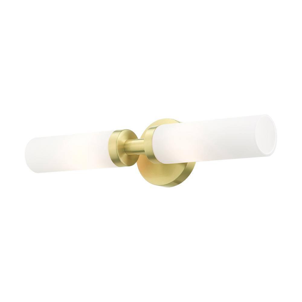 Livex Lighting Aero 2 - Light Vanity in  Satin Brass