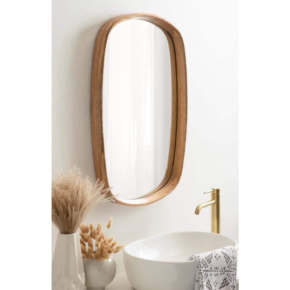 Kate and Laurel Prema Framed Wall Mirror, 20x30, Natural
