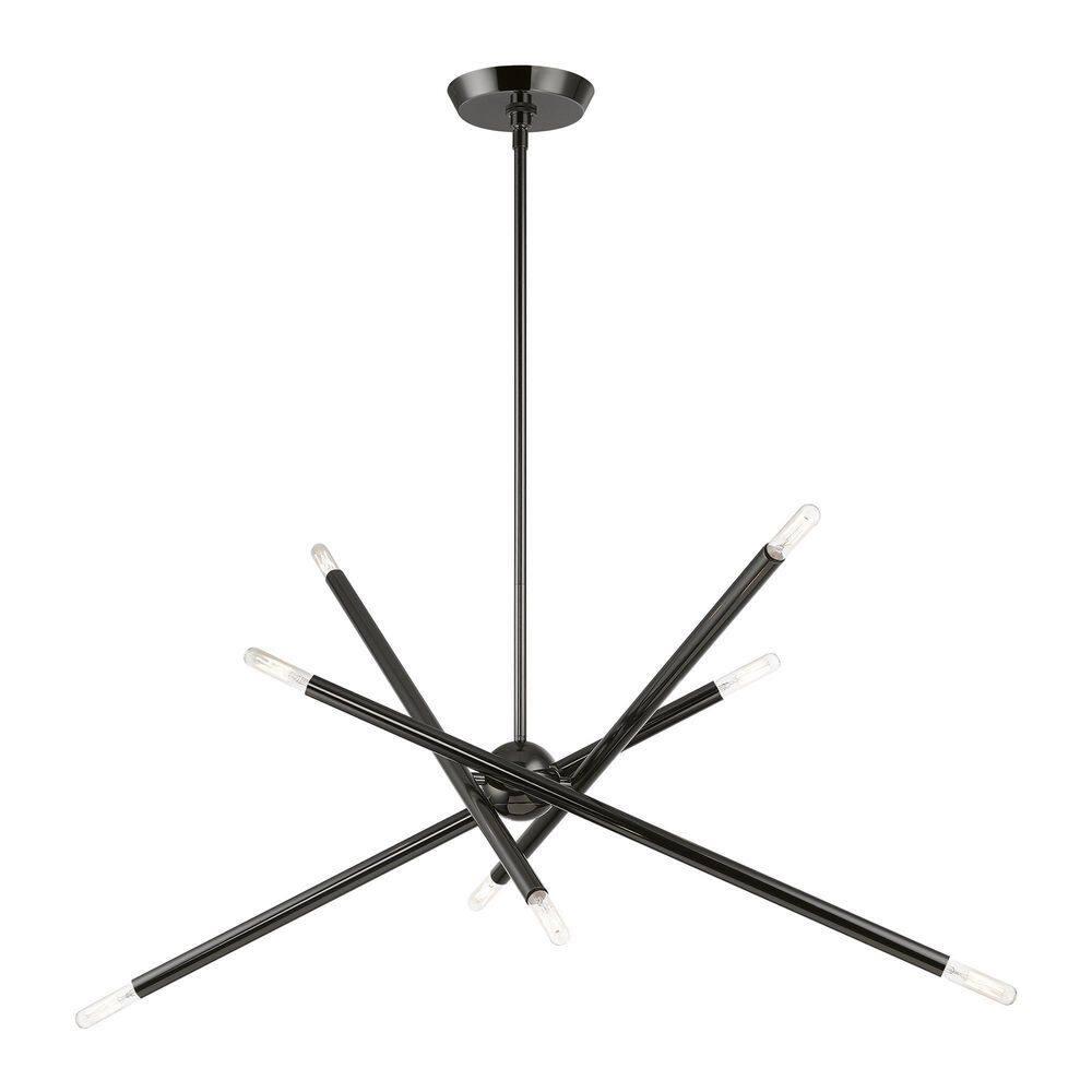 Livex Lighting Soho 8 - Light Chandelier in  Black Chrome