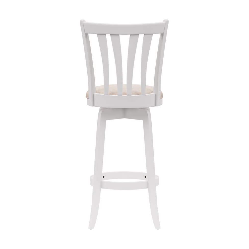 30&#34; Savana Wood Bar Height Swivel Stool White - Hillsdale Furniture