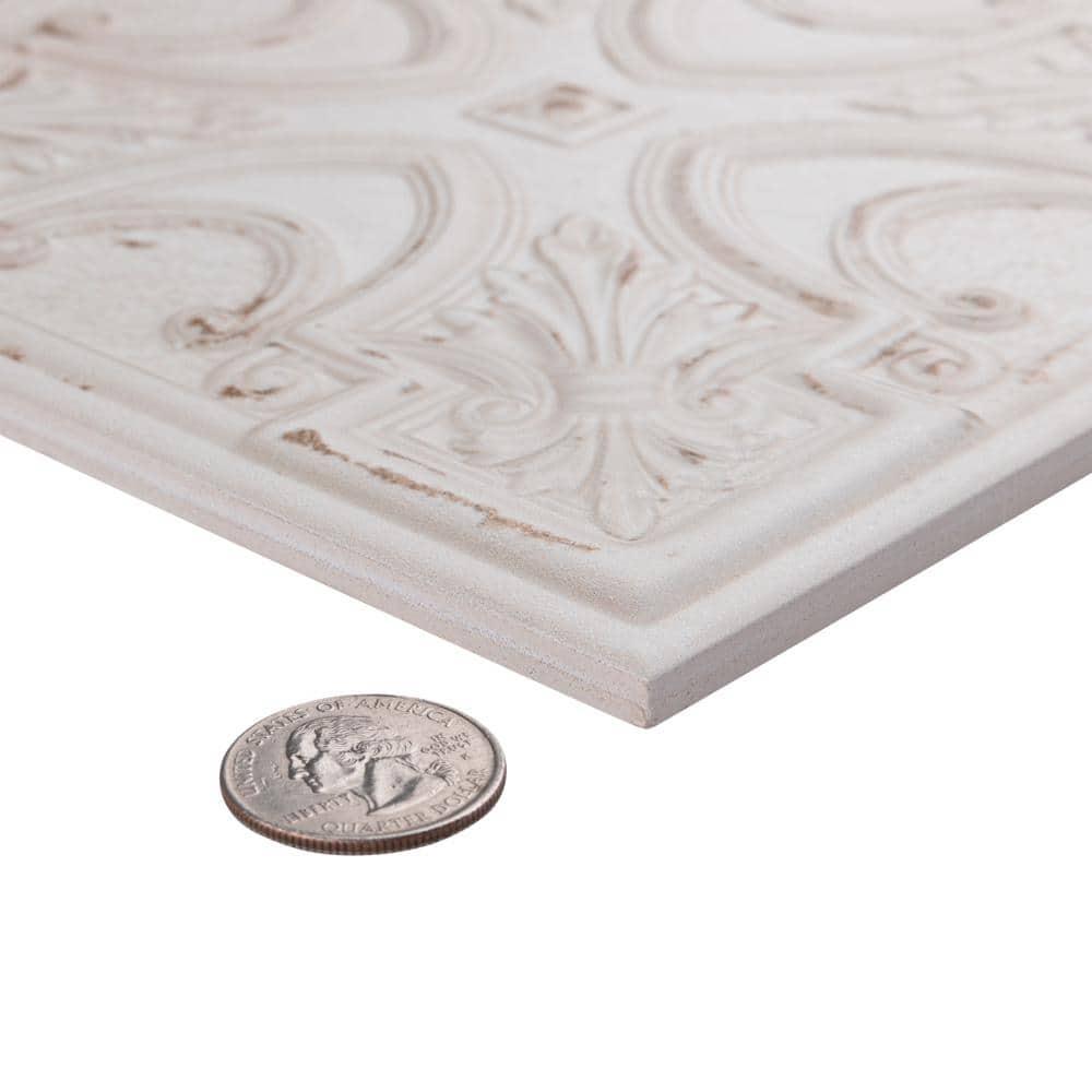 Fitz 8" x 8" Ceramic Patterned Wall Tile