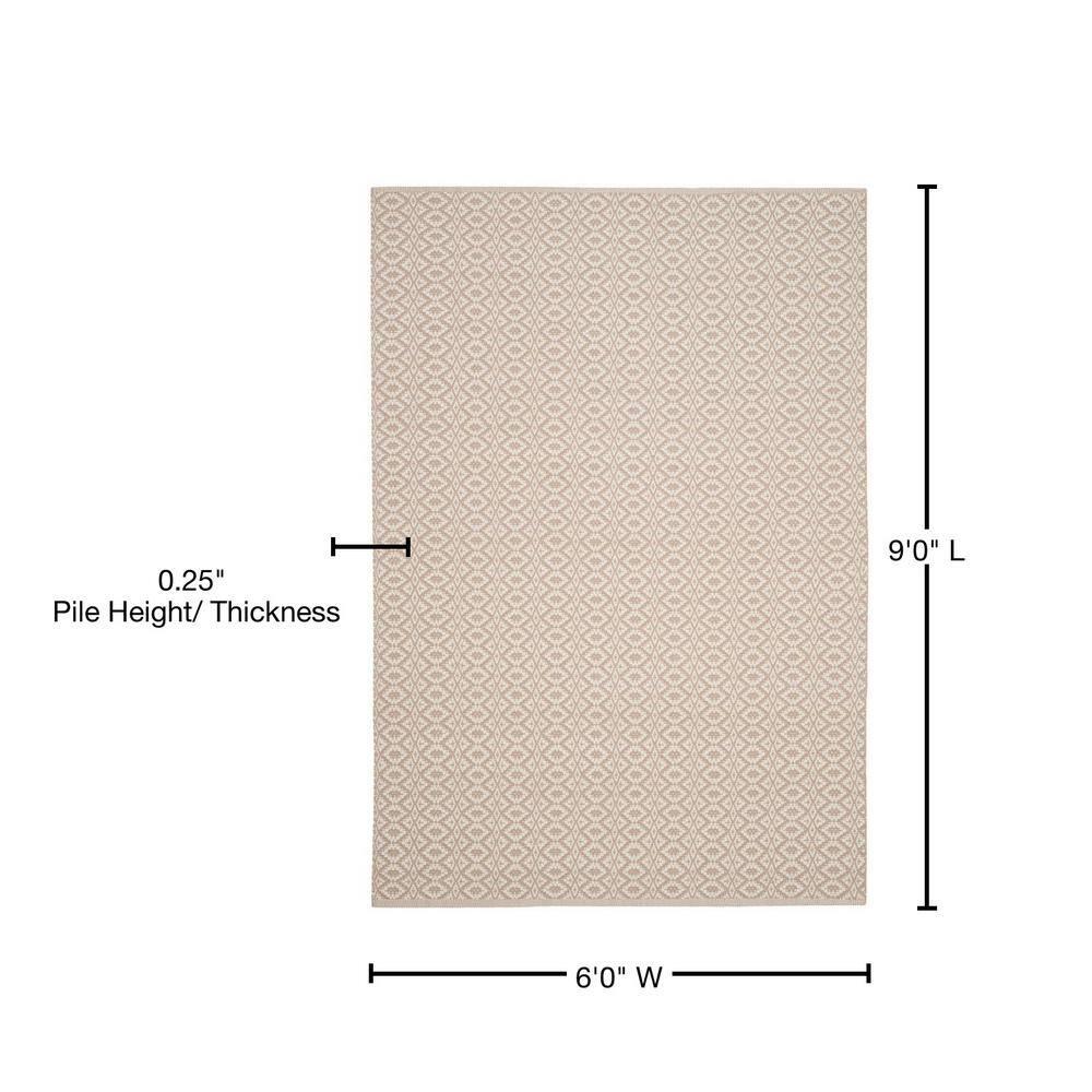 Montauk MTK716 Hand Woven Indoor Area Rug - Ivory/Beige - 6'x9' - Safavieh