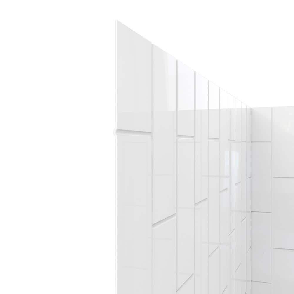 Aqua-Q Fold 36 W X 36 D X 76.75 H Frameless Square Shower Kit