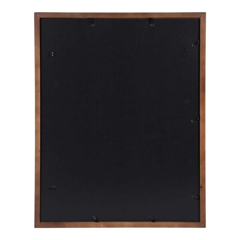DesignOvation Gallery Rectangle Wood Wall Frame, 14x18 matted to 11x14, Walnut Brown