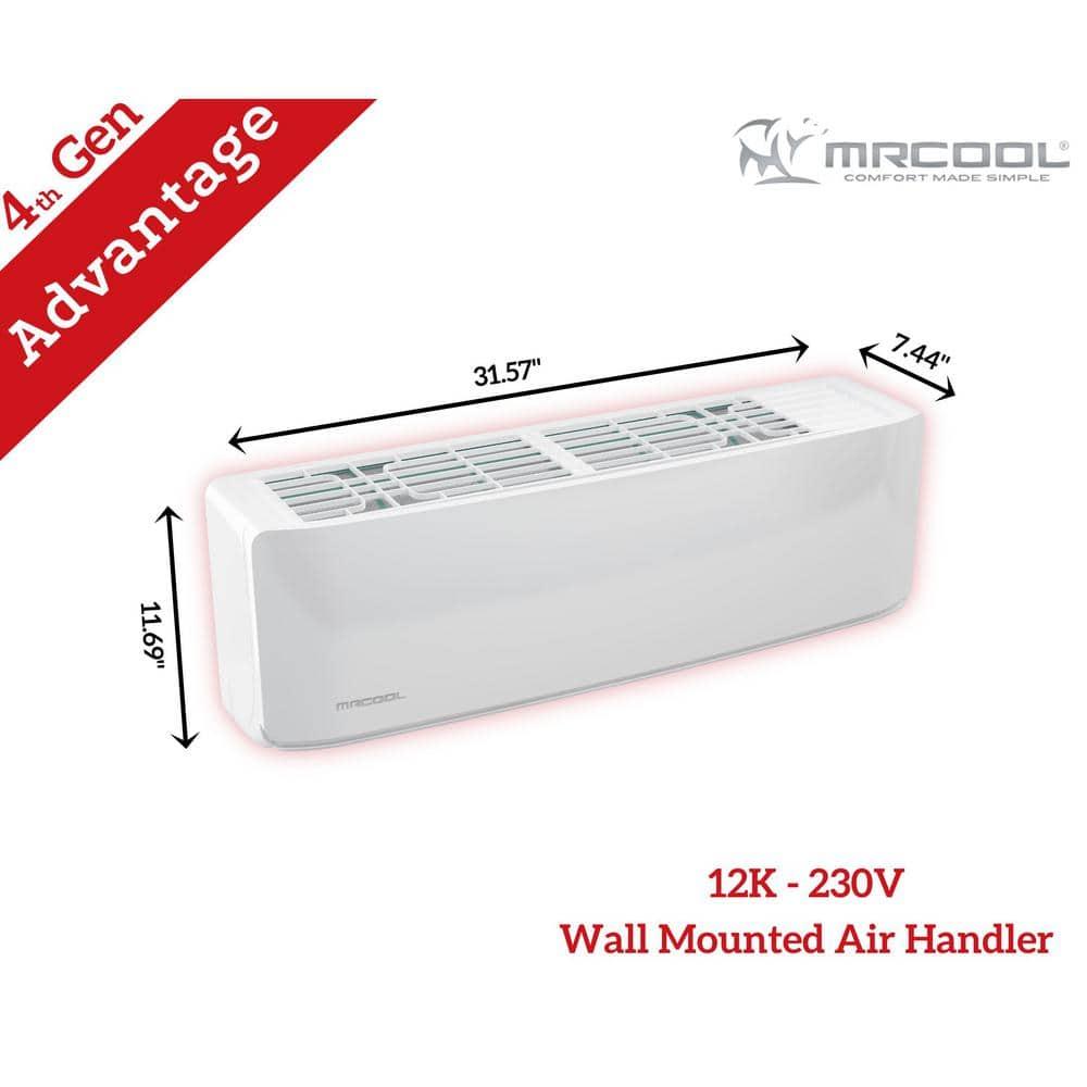 MrCool MRCOOL Advantage 12,000 BTU Ductless Inverter Wall Mount Heat Pump System, White