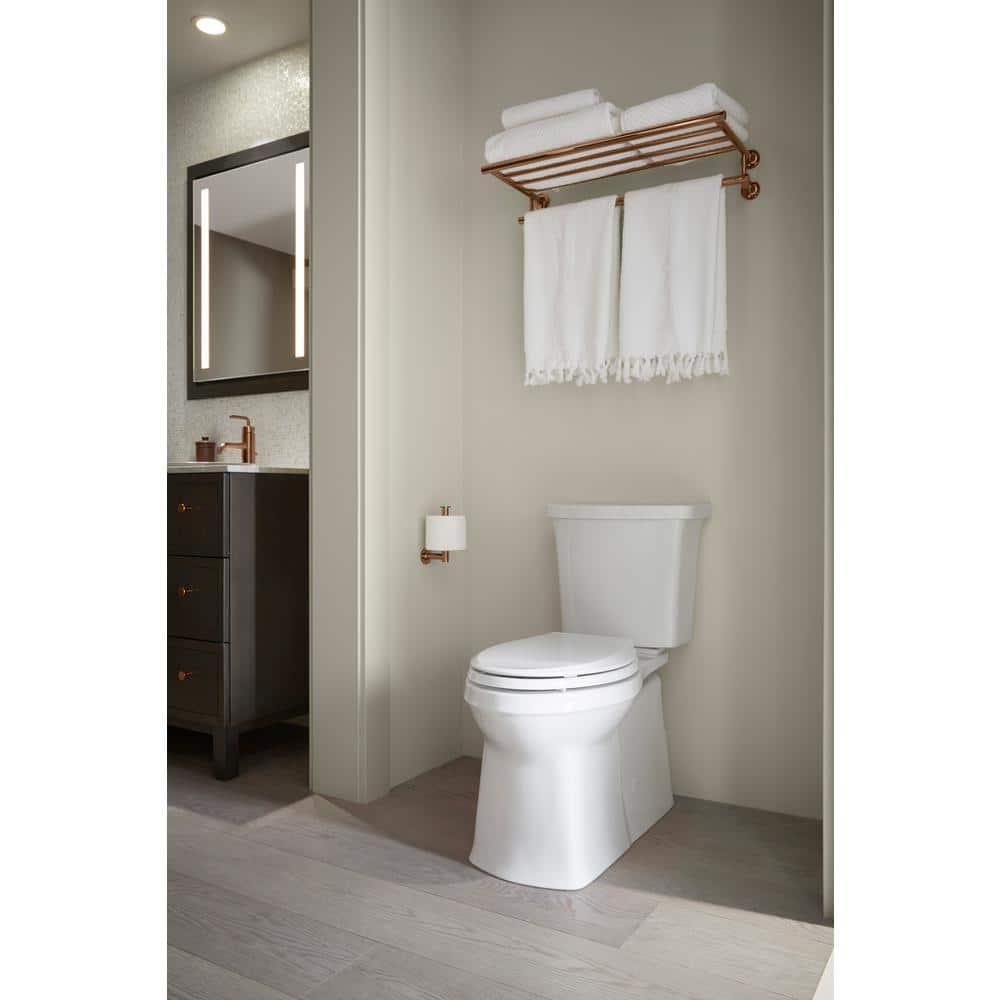 Corbelle™ 1.28 GPF Water Efficient Elongated Two-Piece toilet (Seat Not Included)