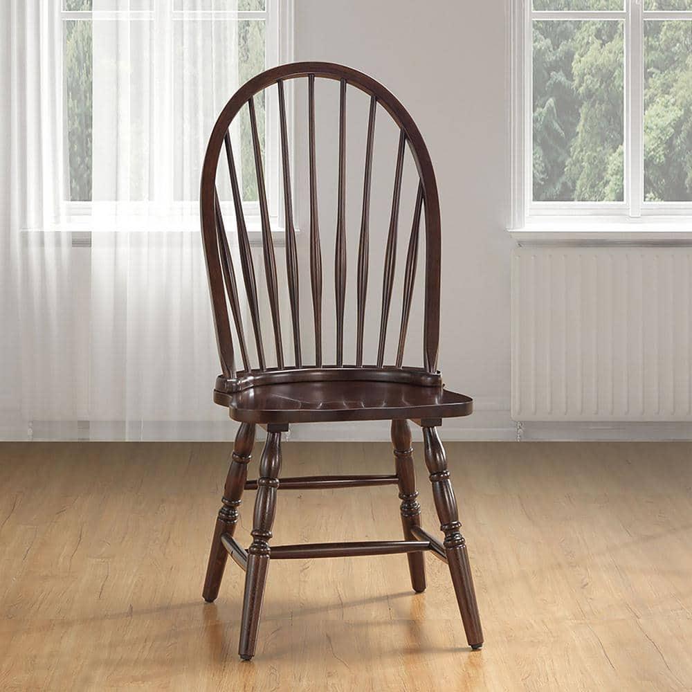 Carolina Living Garner Windsor Chair Espresso Brown: Solid Wood, Armless, 300 lbs Capacity