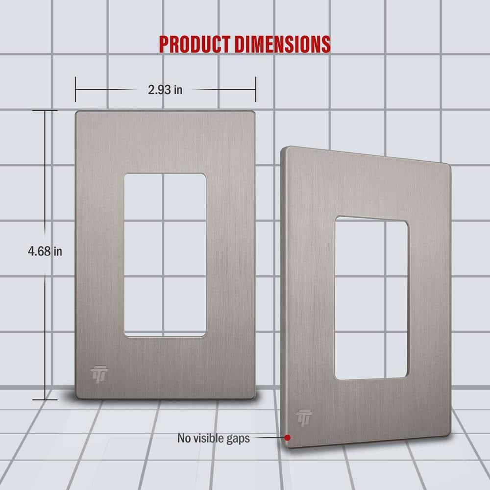 Enerlites No Subject 1 - Gang Rocker Standard Wall Plate