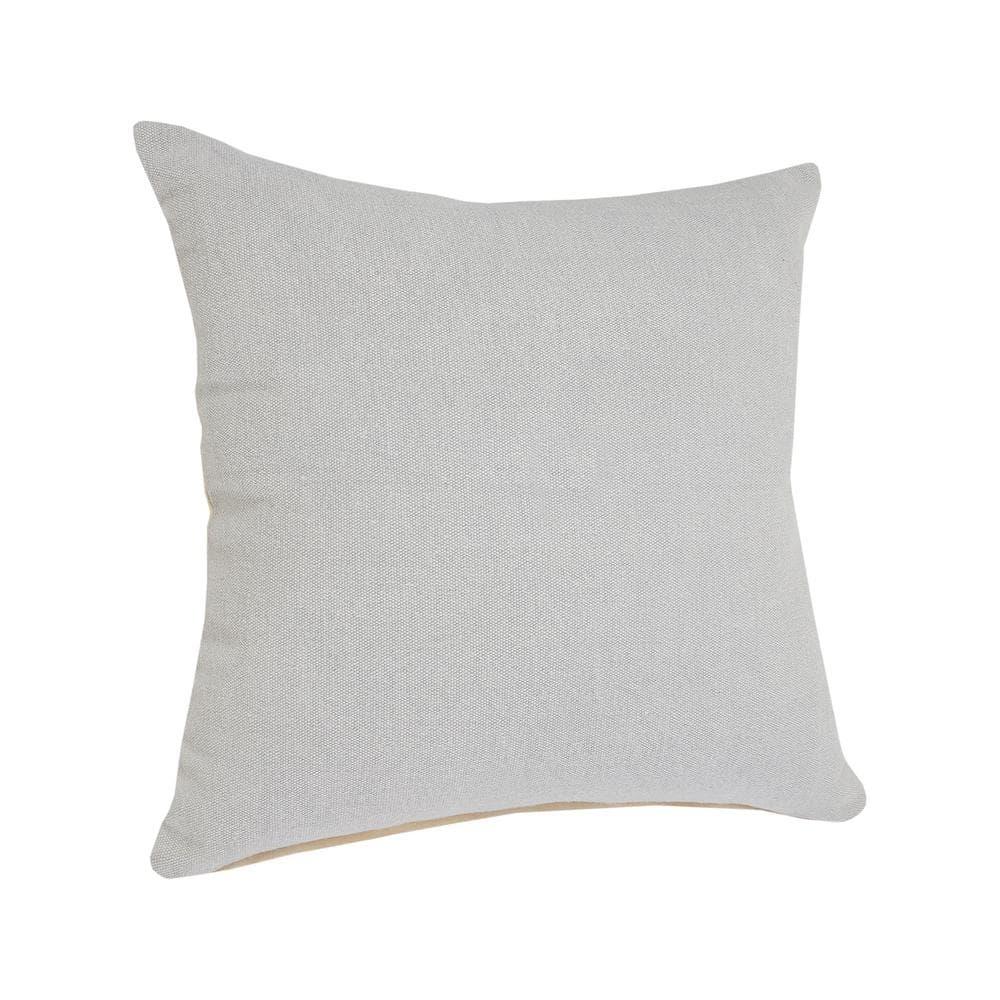 Ox Bay Tatum 20" x 20" Light Gray Solid Cotton Adult Decorative Throw Pillow