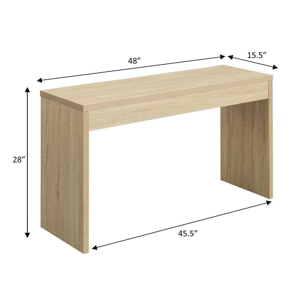 Convenience Concepts Northfield Hall Console in Weathered White Wood Finish