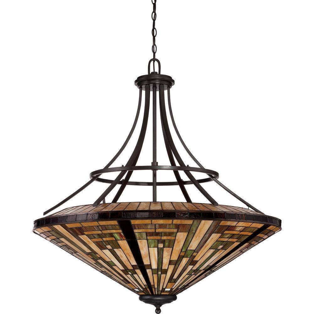 Quoizel TFST2840VB Stephen 8-Light Bowl Pendant in Dark Bronze
