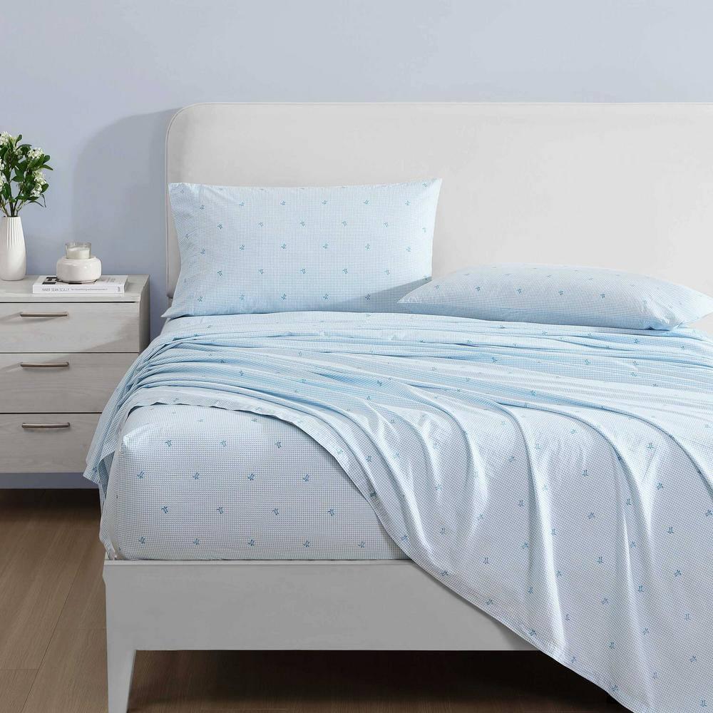 Laura Ashley Printed Cotton Percale Sheet Set & Reviews | Wayfair
