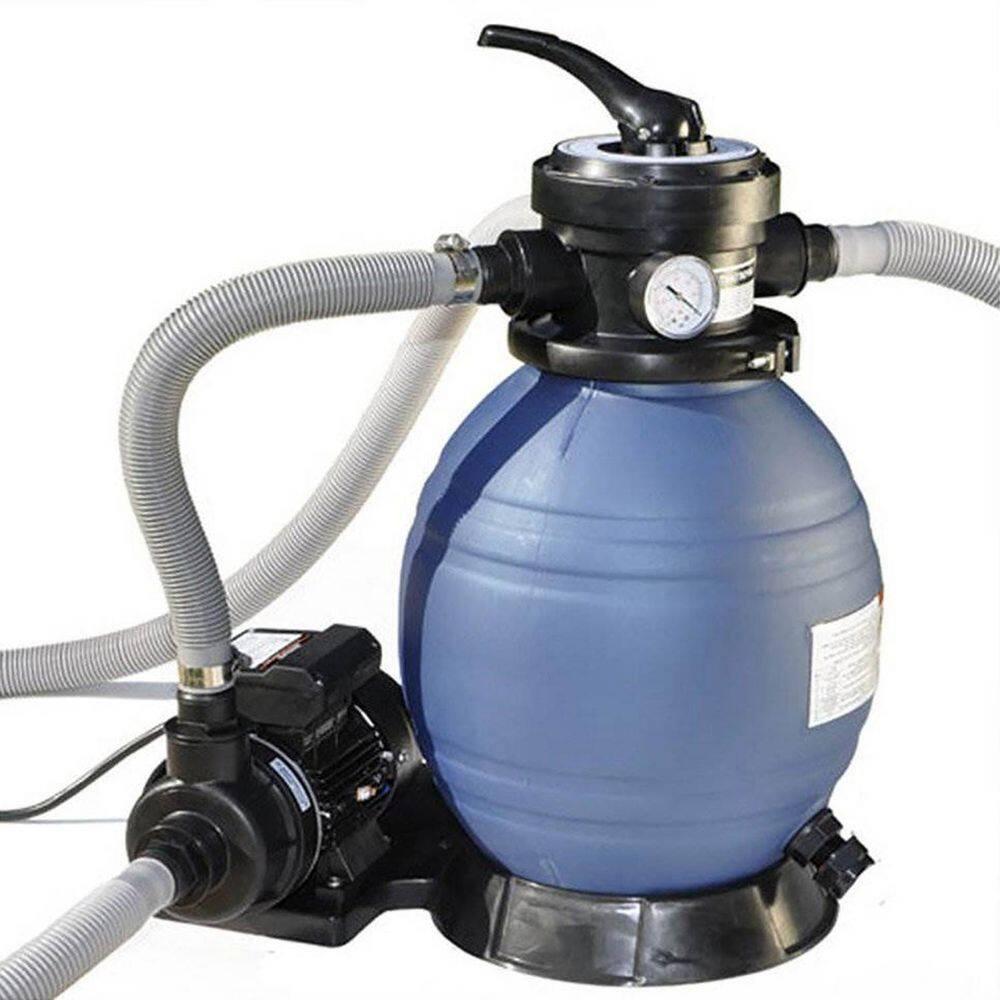 Aquarian Phoenix 18' x 52" Steel Frame Above-Ground Pool Kit, DIY Family Size Backyard Pool with Sand Filter Pump, Ladder, Liner, Skimmer, and Net