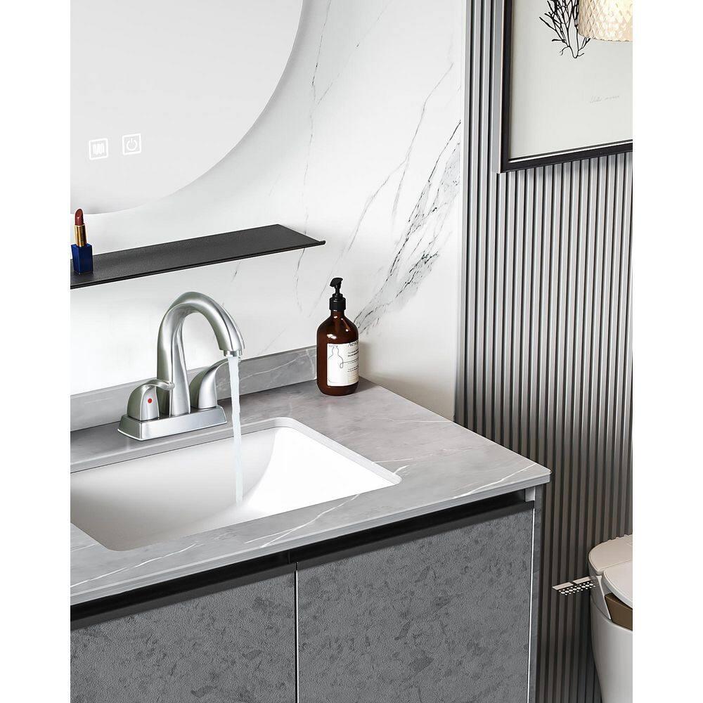 1.2 Flow Centerset Bathroom Sink Faucet with Drain