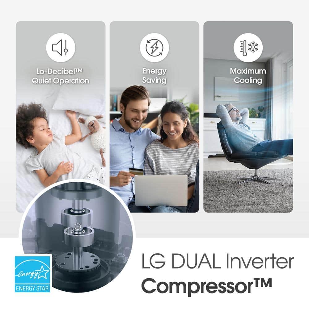 LG 14,000 BTU DUAL Inverter Smart Wi-Fi Enabled Window Air Conditioner for up to 700 sq. ft.