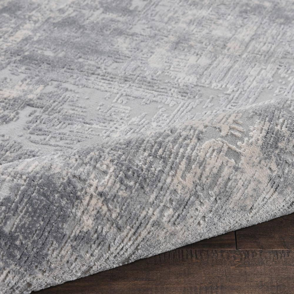 Nourison Rustic Textures Abstract Indoor Area Rug Ivory/Silver 2'2" x 7'6"