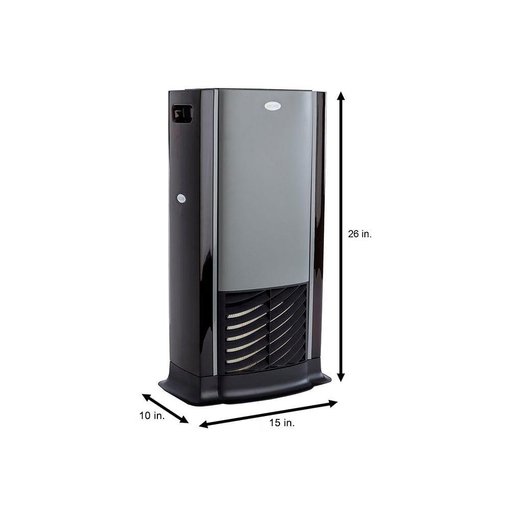 AIRCARE D46 720 Humidificador Evaporativo Tower para 1200 Pies Cuadrados, Titanio/negro