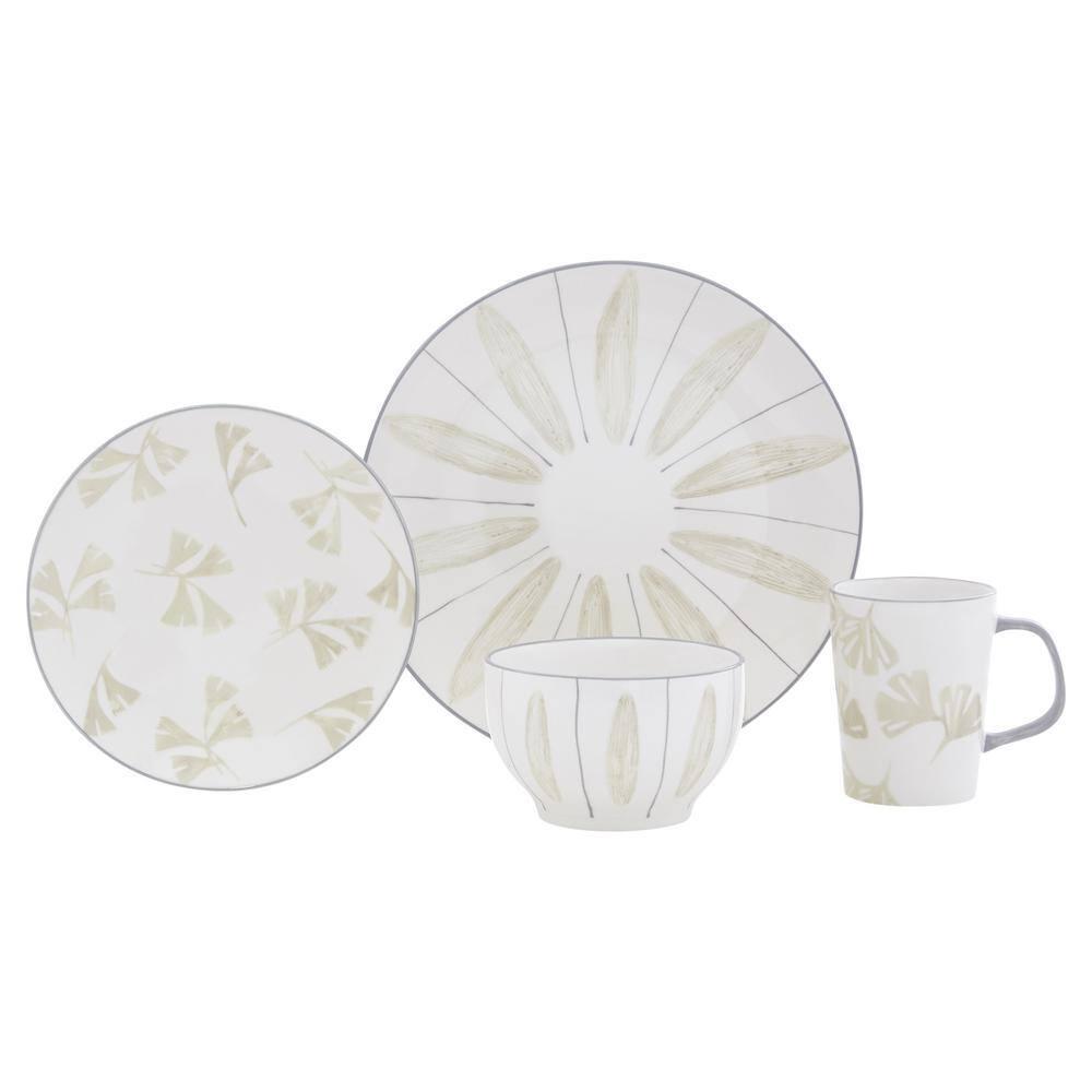 Baum Vaughn 16 Piece Stoneware Dinnerware Set - Service for 4