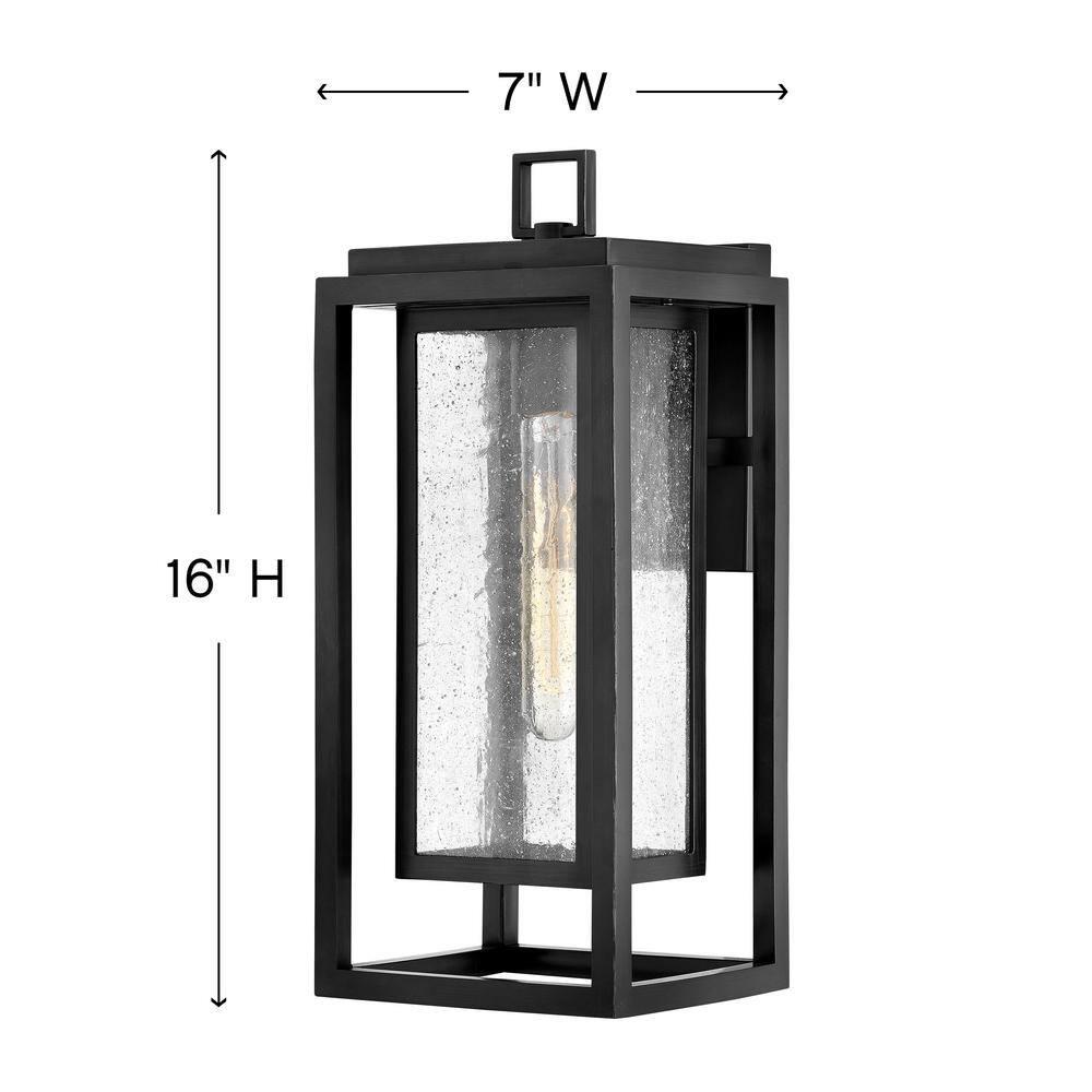 Republic Seeded Glass Outdoor Wall Mount Lantern