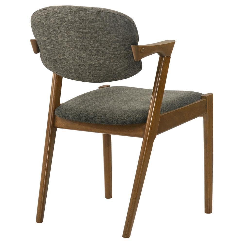 Saltoro Sherpi Wooden Modern Dining Side Chair, Gray, Set of 2
