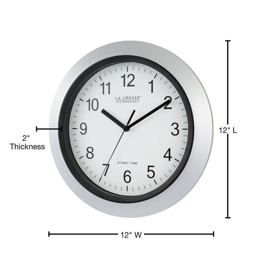 Weatherby 12" Atomic Analog Wall Clock
