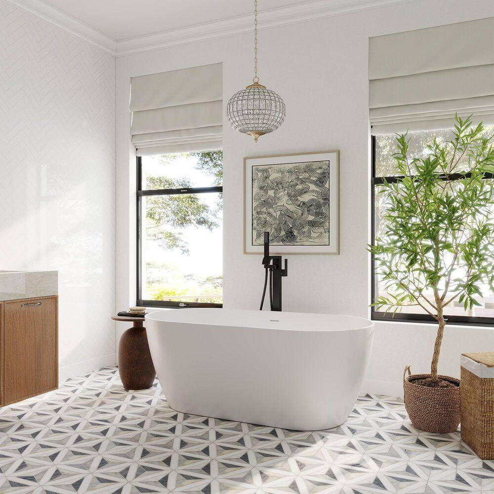 Floor Tub Filler with Diverter