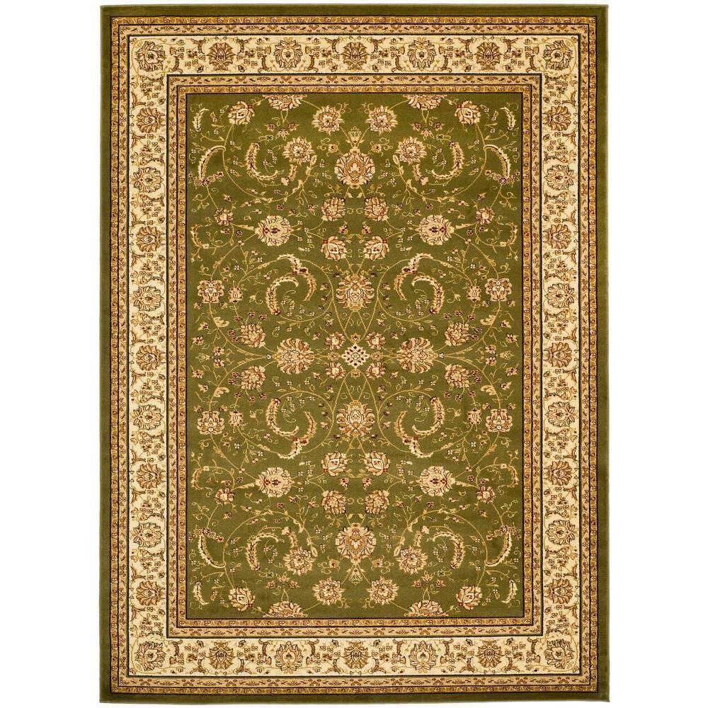 Lyndhurst LNH219 Power Loomed Area Rug - Sage/Ivory - 5'3"x7'6" - Safavieh