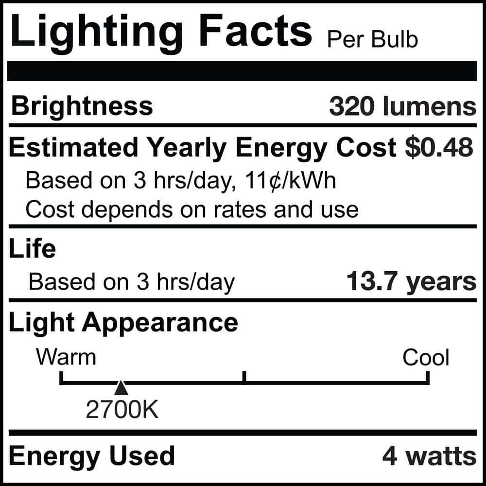 40 Watt Equivalent E26/Medium (Standard) Dimmable 2700K LED Bulb