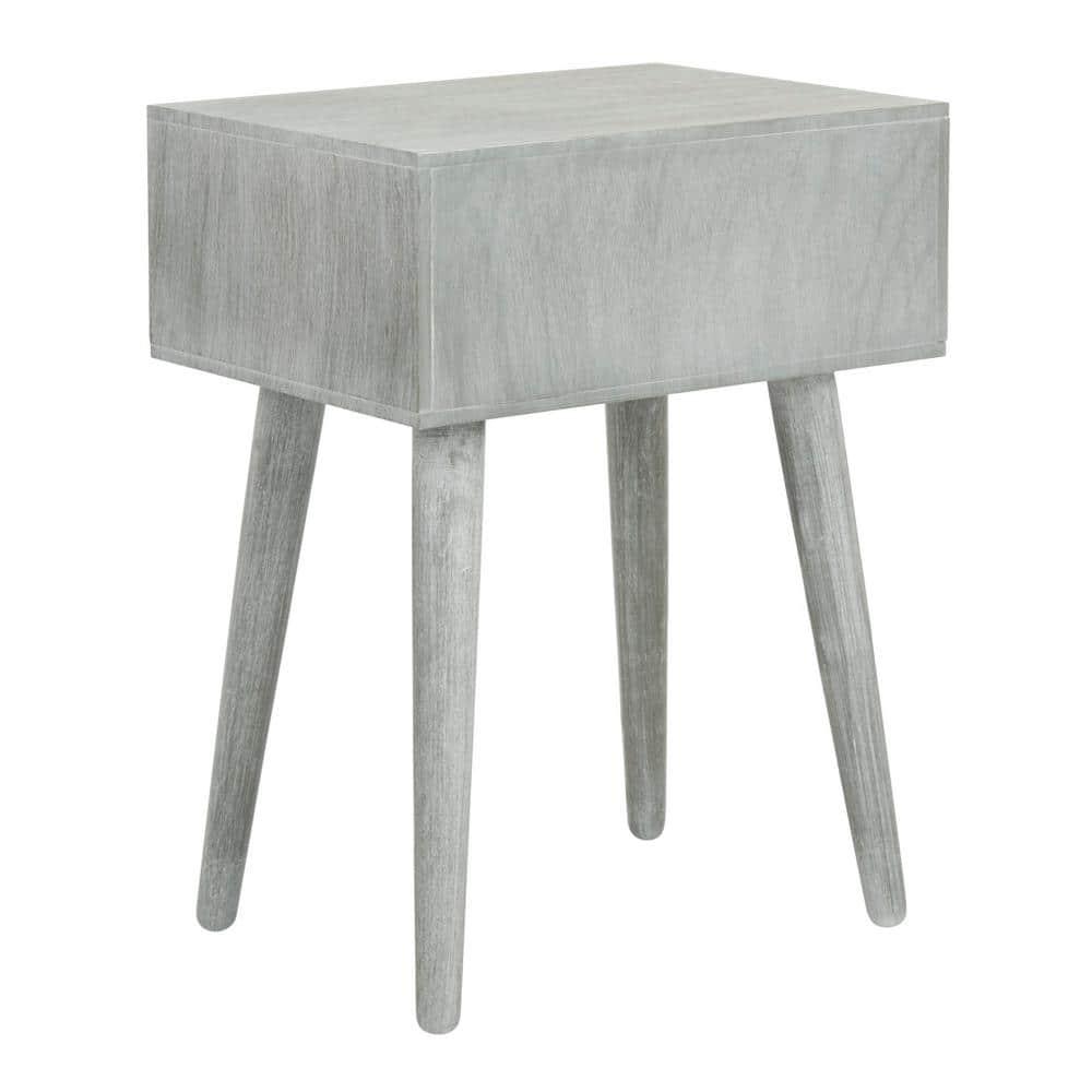 Lyle 1 Drawer Side Table - SlateGrey - Safavieh.