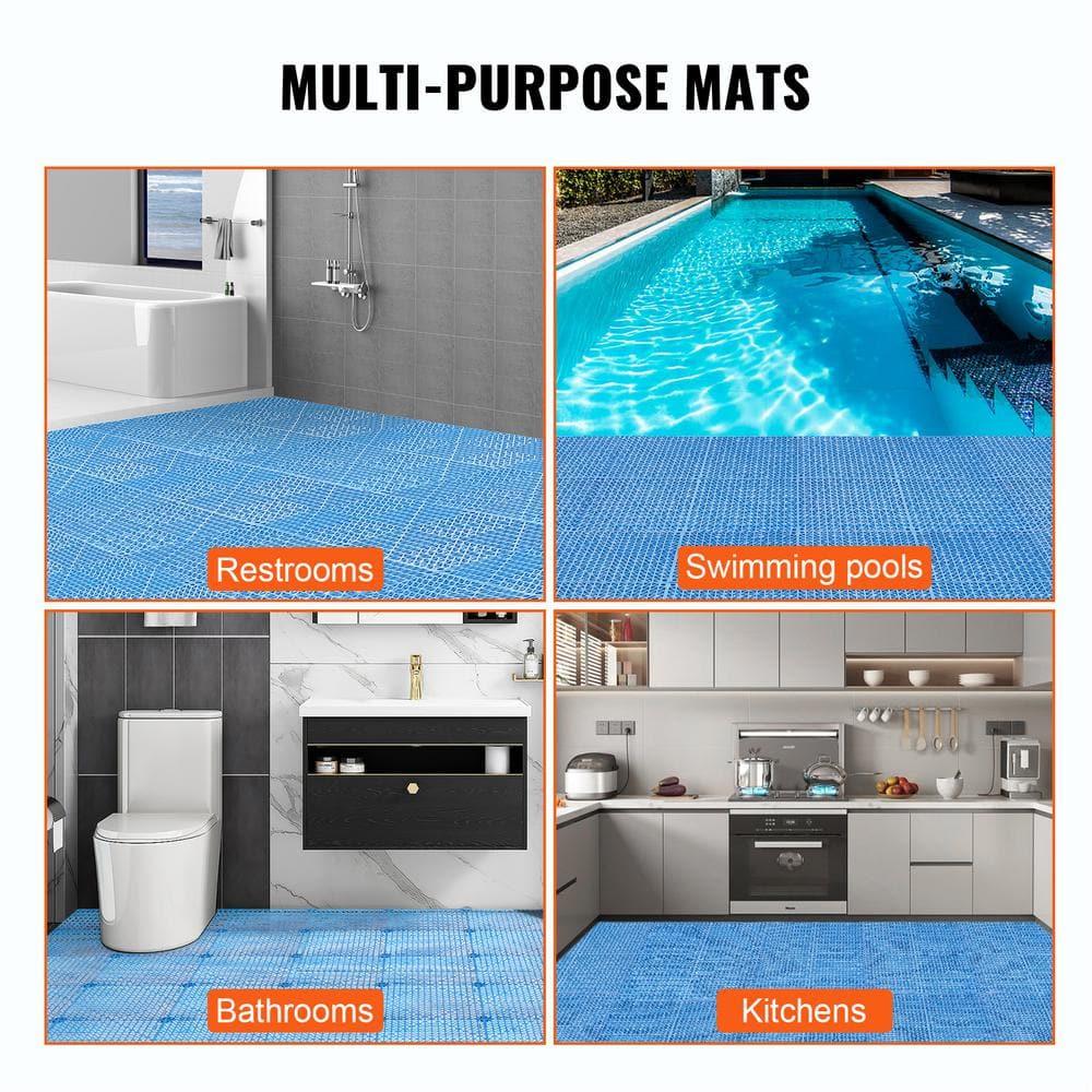 VEVOR VEVOR 12" X 12" Drainage Mats In Different Colors VEVOR 12 W x 12 L Outdoor Deck Tiles (Set of 50)