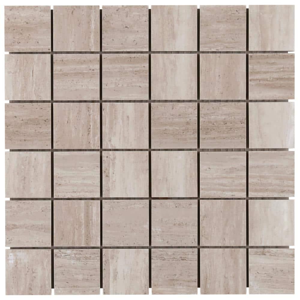 Roswell 12" x 12" Porcelain Mosaic Sheet Wall & Floor Tile (0.96 Sq. Ft. / Each)