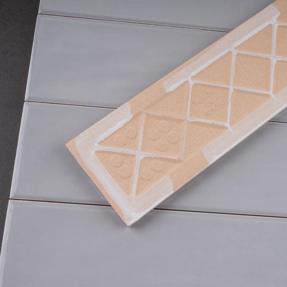 Supreme Tile Zarati 2.95 in. X 11.81 in. Polished Ceramic Subway Wall Tile