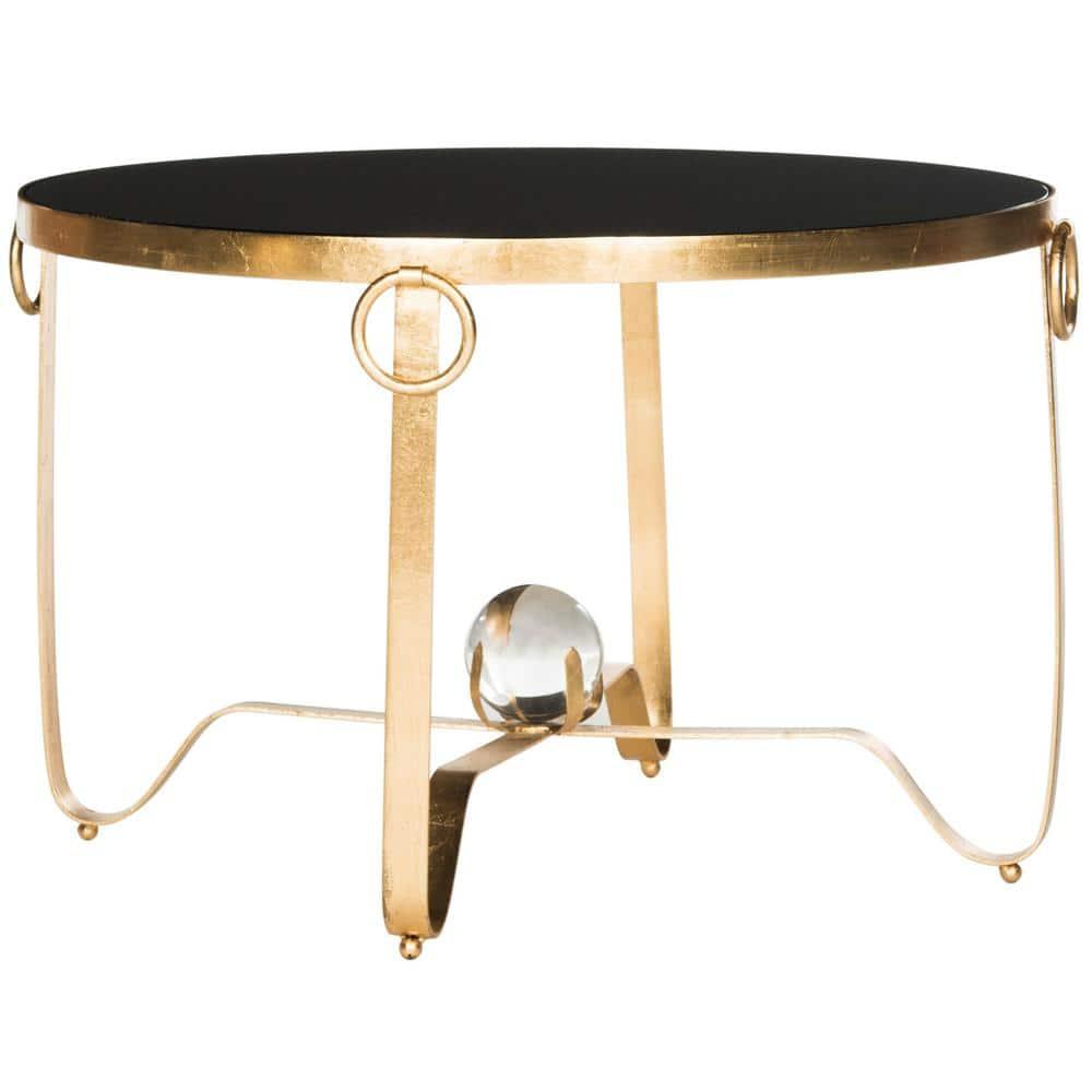 Elisha Accent Table - Gold/Black - Safavieh.