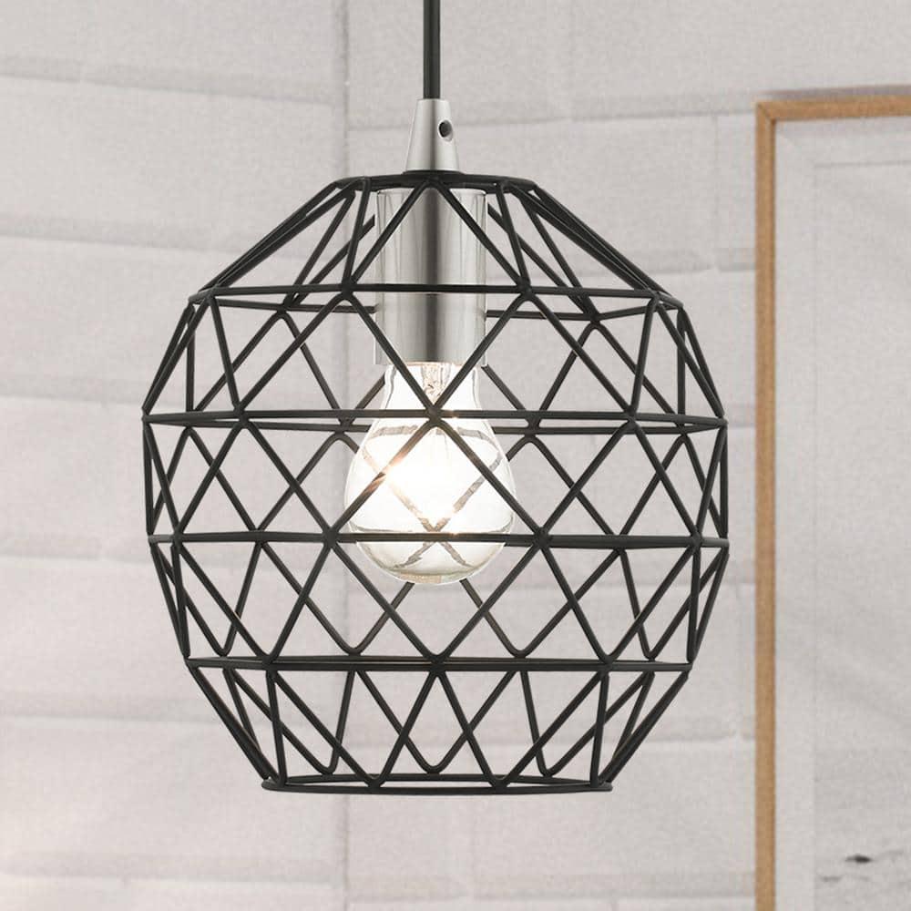 Livex Lighting Geometric Shade 1 - Light Pendant in  Black