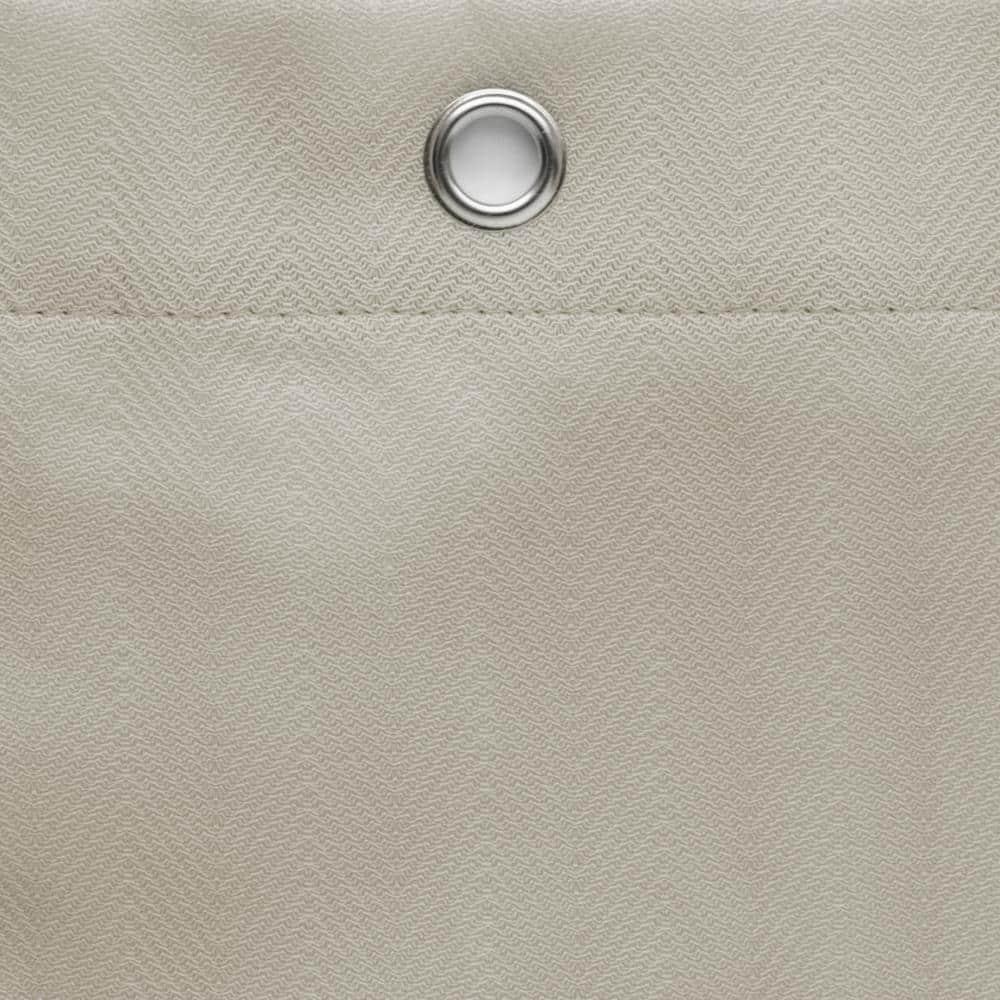 Maytex  Herringbone Ultimate Waterproof Fabric Shower Curtain or Liner Linen